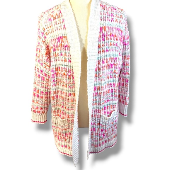 Torrid Drop Shoulder Multi Colored Cardigan- Size 3 - Picture 6 of 10